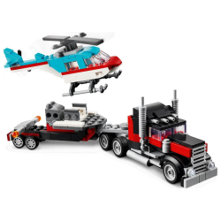 LEGO CREATOR 3 IN 1 - FLATBED TRUCK WITH HELICOPTER 31146