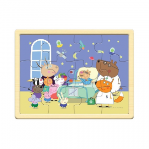 GIOCHI PREZIOSI PEPPA PIG PUZZLE ΞΥΛΙΝΟ 12 ΤΕΜ. Η ΠΕΠΑ ΣΤΟ ΝΟΣΟΚΟΜΕΙΟ PP025000