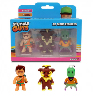 JUST TOYS STUMBLE GUYS 3D MINI FIGURES SERIES 4 ΣΕΤ 3 ΦΙΓΟΥΡΕΣ 40003