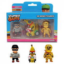 JUST TOYS STUMBLE GUYS 3D MINI FIGURES SERIES 4 ΣΕΤ 3 ΦΙΓΟΥΡΕΣ 40003
