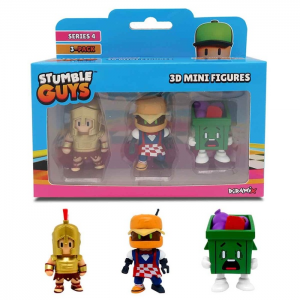 JUST TOYS STUMBLE GUYS 3D MINI FIGURES SERIES 4 ΣΕΤ 3 ΦΙΓΟΥΡΕΣ 40003