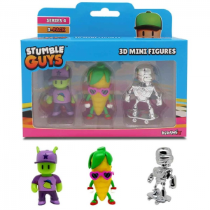 JUST TOYS STUMBLE GUYS 3D MINI FIGURES SERIES 4 ΣΕΤ 3 ΦΙΓΟΥΡΕΣ 40003