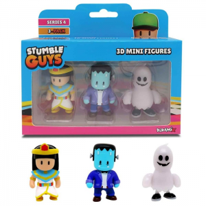 JUST TOYS STUMBLE GUYS 3D MINI FIGURES SERIES 4 ΣΕΤ 3 ΦΙΓΟΥΡΕΣ 40003