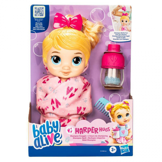 HASBRO BABY ALIVE SHAMPOO SNUGGLE HARPRE HUGS - ΚΑΝΩ ΜΠΑΝΙΟ ΤΟ ΜΩΡΑΚΙ F9119 / F8853