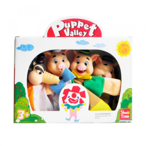 PUPPET VALLEY ΣΕΤ 4 ΜΑΡΙΟΝΕΤΕΣ ΚΟΥΚΛΟΘΕΑΤΡΟΥ ΤΑ ΤΡΙΑ ΓΟΥΡΟΥΝΑΚΙΑ 7292M 0.81.046