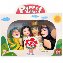 PUPPET VALLEY ΣΕΤ 4 ΜΑΡΙΟΝΕΤΕΣ ΚΟΥΚΛΟΘΕΑΤΡΟΥ ΧΙΟΝΑΤΗ 7293M 0.81.044