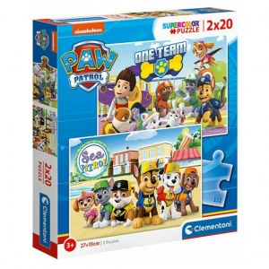 CLEMENTONI PUZZLE 2Χ20 ΤΕΜ SUPER COLOR PAW PATROL 88227 / 24779