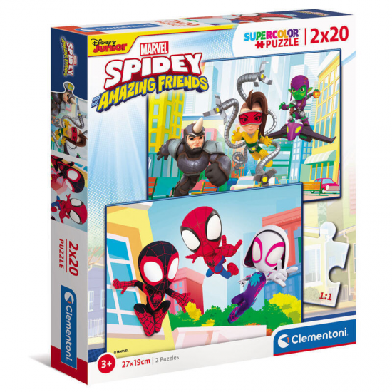 CLEMENTONI PUZZLE 2X20 ΤΕΜ. SPIDEY AND HIS AMAZING FRIENDS 24794