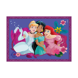 CLEMENTONI 4 IN 1 PUZZLE 12-16-20-24 ΤΕΜ SUPER COLOR DISNEY PRINCESS 88235 / 21517