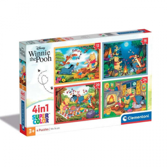 CLEMENTONI PUZZLE 4IN1 12/16/20/24 ΤΕΜ. WINNIE THE POOH 21514
