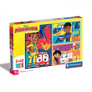 CLEMENTONI PUZZLE 3x48ΤΕΜ. FIREBUDS 25283
