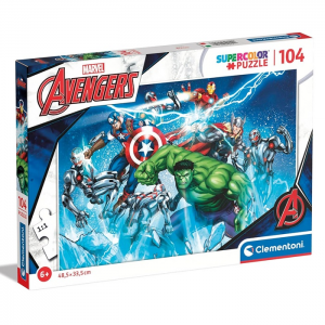 CLEMENTONI PUZZLE 104 ΤΕΜ SUPER COLOR MARVEL AVENGERS 87941 / 25744