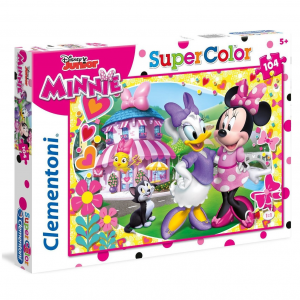 CLEMENTONI PUZZLE 104 ΤΕΜ SUPER COLOR DISNEY JUNIOR MINNIE 87943 / 27982