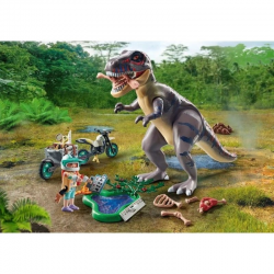 PLAYMOBIL DINOS - T-REX ΚΑΙ ΕΞΕΡΕΥΝΗΤΗΣ ΜΕ ΜΟΤΟΣΙΚΛΕΤΑ 71524