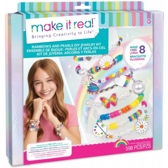 MAKE IT REAL RAINBOWS AND PEARLS DIY JEWELRY KIT 1729