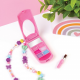 MAKE IT REAL FLIP PHONE LIP GLOSS SET AND DIY LANYARD 2329