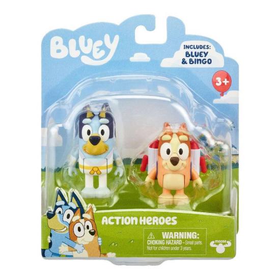 GIOCHI PREZIOSI BLUEY 2 ΦΙΓΟΥΡΕΣ 6 ΕΚ. ΚΑΙ ΑΞΕΣΟΥΑΡ ACTION HEROES BLUEY AND BINGO BLY69000