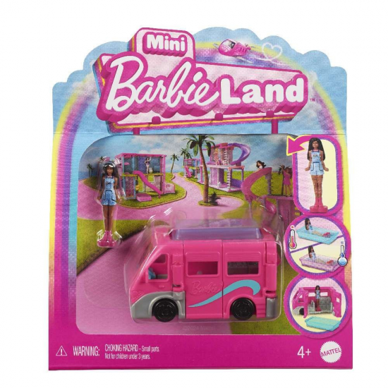 MATTEL BARBIE MINI BARBIELAND ΚΟΥΚΛΑ ΜΕ ΟΧΗΜΑ HYF38 / HYF39