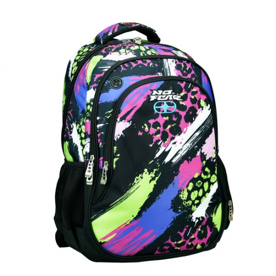 BACK ME UP NO FEAR ΤΣΑΝΤΑ ΠΛΑΤΗΣ ΟΒΑΛ FLUO PRINTS 348-31031