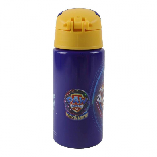 GIM ΠΑΓΟΥΡΙ ΑΛΟΥΜΙΝΙΟΥ ΜΕ ΚΑΛΑΜΑΚΙ FLIP PAW PATROL MIGHTY MOVIE 500ML 555-23248