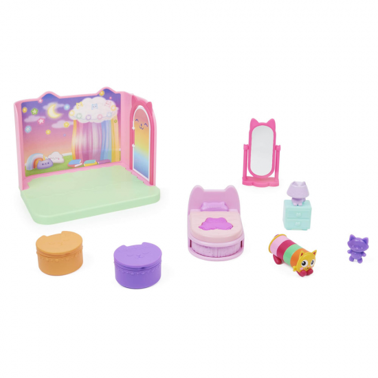 SPIN MASTER GABBY'S DOLLHOUSE : PILLOW CAT'S SWEET DREAMS BEDROOM DELUXE ROOM 6060478 / 20130505