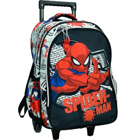 GIM ΤΣΑΝΤΑ ΔΗΜΟΤΙΚΟΥ TROLLEY SPIDERMAN SPIDER WALL 337-07074