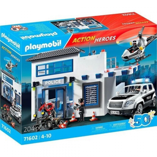 PLAYMOBIL ACTION HEROES - ΑΣΤΥΝΟΜΙΚΟ ΤΜΗΜΑ ΜΕ ΠΕΡΙΠΟΛΙΚΟ ΚΑΙ ΕΛΙΚΟΠΤΕΡΟ 71602