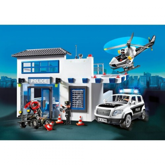 PLAYMOBIL ACTION HEROES - ΑΣΤΥΝΟΜΙΚΟ ΤΜΗΜΑ ΜΕ ΠΕΡΙΠΟΛΙΚΟ ΚΑΙ ΕΛΙΚΟΠΤΕΡΟ 71602