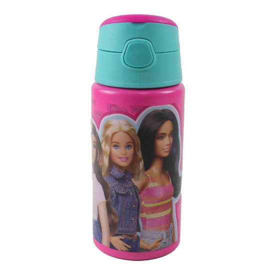 GIM ΠΑΓΟΥΡΙ ΑΛΟΥΜΙΝΙΟΥ ΜΕ ΚΑΛΑΜΑΚΙ FLIP BARBIE 500ML 571-20248