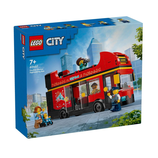 LEGO CITY - RED DOUBLE DECKER SIGHTSEEING BUS - ΚΟΚΚΙΝΟ ΔΙΩΡΟΦΟ ΛΕΩΦΟΡΕΙΟ ΞΕΝΑΓΗΣΗΣ 60407