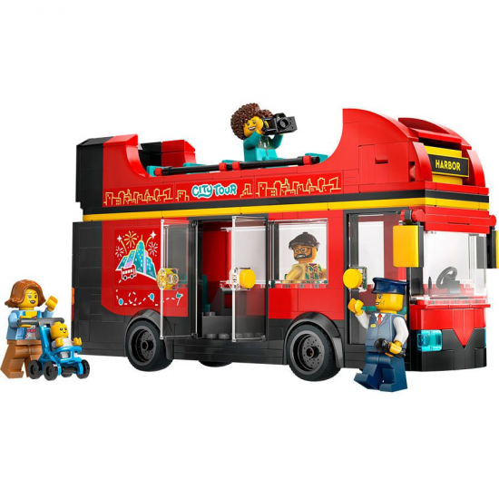 LEGO CITY - RED DOUBLE DECKER SIGHTSEEING BUS - ΚΟΚΚΙΝΟ ΔΙΩΡΟΦΟ ΛΕΩΦΟΡΕΙΟ ΞΕΝΑΓΗΣΗΣ 60407