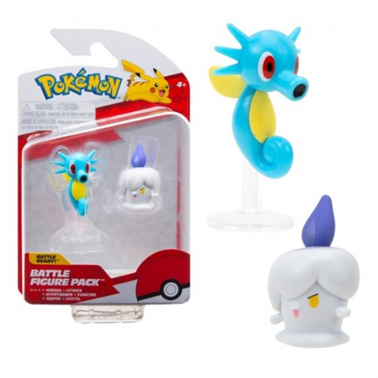 POKEMON BATTLE FIGURE PACK W15 HORSEA AND LITWICK JW095007-W15 PKW3008