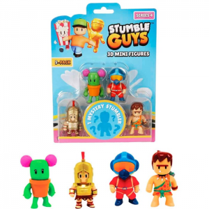 JUST TOYS STUMBLE GUYS 3D MINI FIGURES SERIES 4 ΣΕΤ 5 ΦΙΓΟΥΡΕΣ 40005