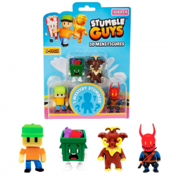 JUST TOYS STUMBLE GUYS 3D MINI FIGURES SERIES 4 ΣΕΤ 5 ΦΙΓΟΥΡΕΣ 40005