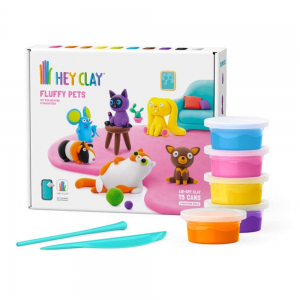 HEY CLAY ΠΑΙΧΝΙΔΙ ΠΗΛΟΣ FLUFFY PETS 15023