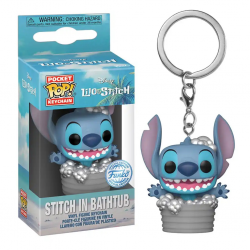FUNKO POP KEYCHAIN : ΜΠΡΕΛΟΚ DISNEY LILO AND STITCH - STITSCH IN BATHTUB 688895