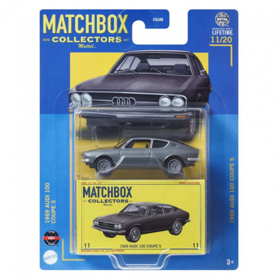 MATTEL MATCHBOX COLLECTORS ΑΥΤΟΚΙΝΗΤΑΚΙΑ - 1969 AUDI 100 COUPE S GBJ48 / HVW06