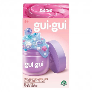 GIOCHI PREZIOSI GUI-GUI SLIME ΒΑΖΑΚΙ ΜΕ ΑΡΩΜΑΤΙΚΗ ΧΛΑΠΑΤΣΑ ΓΥΑΛΙΣΤΕΡΟ ΚΑΙ ΦΙΓΟΥΡΑ ΡΟΖ GUG03000