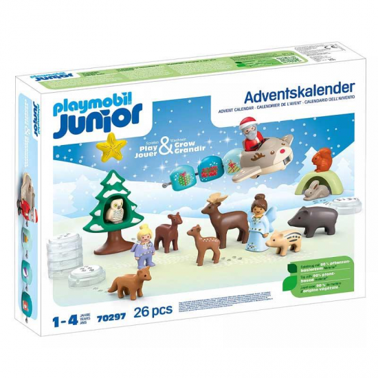 PLAYMOBIL JUNIOR - ΧΡΙΣΤΟΥΓΕΝΝΙΑΤΙΚΟ ΗΜΕΡΟΛΟΓΙΟ ΧΙΟΝΙΣΜΕΝΑ ΧΡΙΣΤΟΥΓΕΝΝΑ 70297