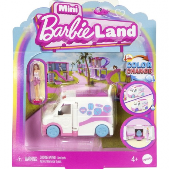 MATTEL BARBIE MINI BARBIELAND ΚΟΥΚΛΑ ΜΕ ΟΧΗΜΑ HYF38 / JCR34