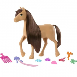 MATTEL BARBIE THE GREAT HORSE CHASE - ΠΟΝΥ ΜΕ ΚΑΣΤΑΝΑ ΜΑΛΛΙΑ HXJ29 / HXJ37