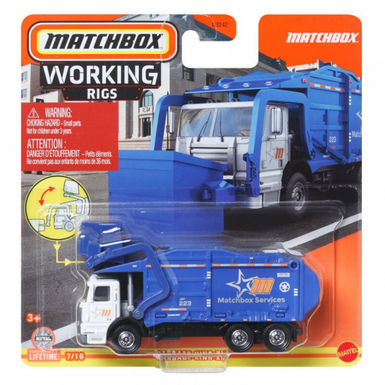 MATTEL MATCHBOX WORKING RIGS GARBAGE KING XL N3242 / HVV12