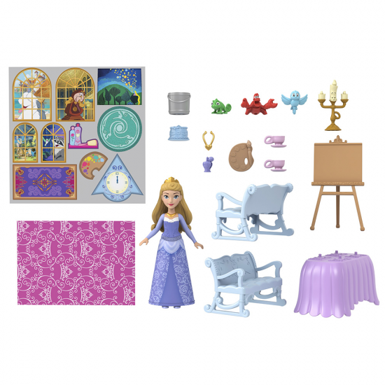 MATTEL DISNEY PRINCESS ΑΜΑΞΑ-ΚΑΣΤΡΟ 2 ΣΕ 1 HWX17