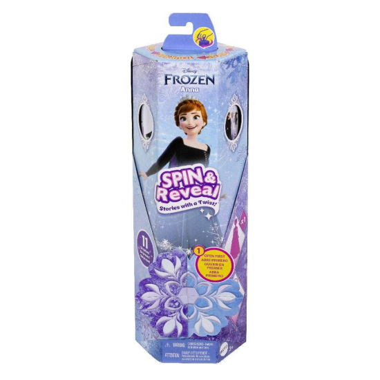 MATTEL DISNEY FROZEN SPIN AND REVEAL ΚΟΥΚΛΑ ANNA HXD27