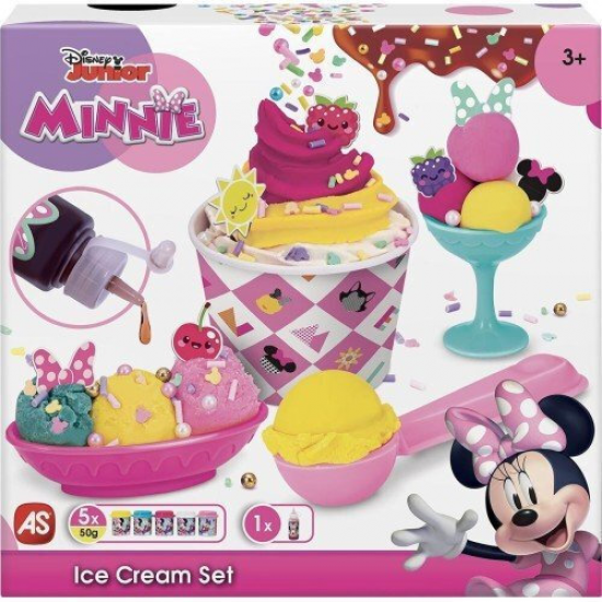 AS COMPANY ΠΛΑΣΤΕΛΙΝΗ DISNEY MINNIE ΣΕΤ ΠΑΓΩΤΟ ΜΕ ΣΙΡΟΠΙ ΚΑΙ SPRINKLES 1045-03616 / 1045-03592