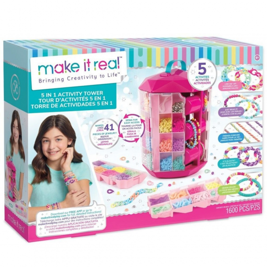 MAKE IT REAL JEWELRY 5 IN 1 ACTIVITY TOWER 1754