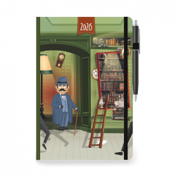 ΤΡΙΠΕΡΙΝΑΣ ΗΜΕΡΟΛΟΓΙΟ PALMARE ΗΜΕΡΗΣΙΟ ΜΕ ΛΑΣΤΙΧΟ ΚΑΙ ΣΤΥΛΟΘΗΚΗ 2026 14X21 ΠΟΥΑΡΟ 001427