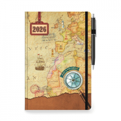 ΤΡΙΠΕΡΙΝΑΣ ΗΜΕΡΟΛΟΓΙΟ PALMARE ΗΜΕΡΗΣΙΟ ΜΕ ΛΑΣΤΙΧΟ ΚΑΙ ΣΤΥΛΟΘΗΚΗ 2026 14X21 ΧΑΡΤΗΣ 001427