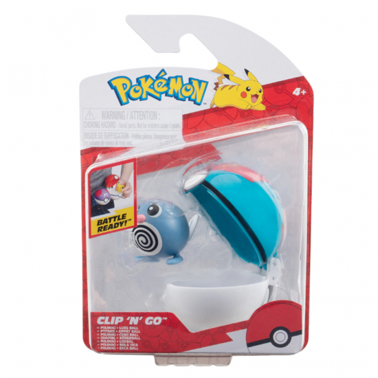 POKEMON ΦΙΓΟΥΡΑ ΜΑΧΗΣ ΚΑΙ POKE BALL - POLIWAG AND LURE BALL PKW3626