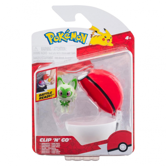 POKEMON ΦΙΓΟΥΡΑ ΜΑΧΗΣ ΚΑΙ POKE BALL - SPRIGATITO AND POKE BALL PKW3629